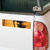 Aruba Sunset Bumpersticker (Op Truck)