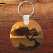 Aruba Sunset Divi Divi Tree Sleutelhanger (Voorkant)