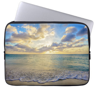 Aruba Sunset over Verplaatsend Zee Laptop Sleeve