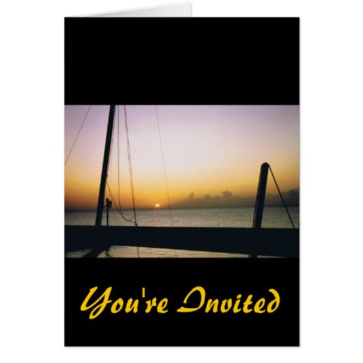 Aruba Sunset You're Invited (Devant)