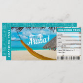 Aruba Surprise Trip boarding Pass Cicket (Voorkant / Achterkant)