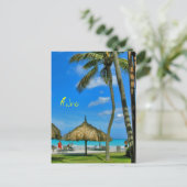 Aruba Tiki Hut Briefkaart (Staand voorkant)