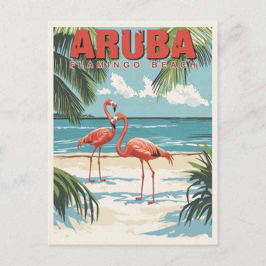Aruba - Tropical Paradise Travel Briefkaart (Voorkant)