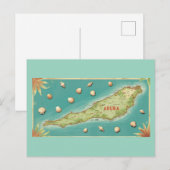 Aruba une île magnifique carte postale (Devant / Derrière)