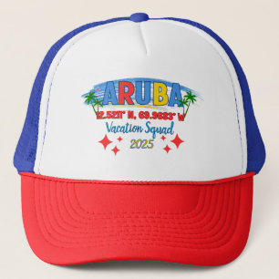 Aruba Vakantie 2025 Sfeer Tropisch Eilanduitstap Trucker Pet