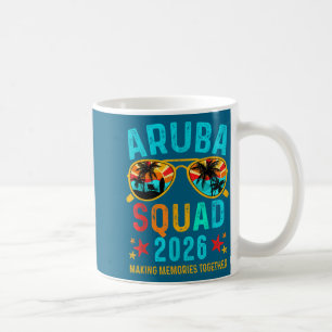 Aruba Vakantie Team Familie Matching Kunstwerk Koffiemok