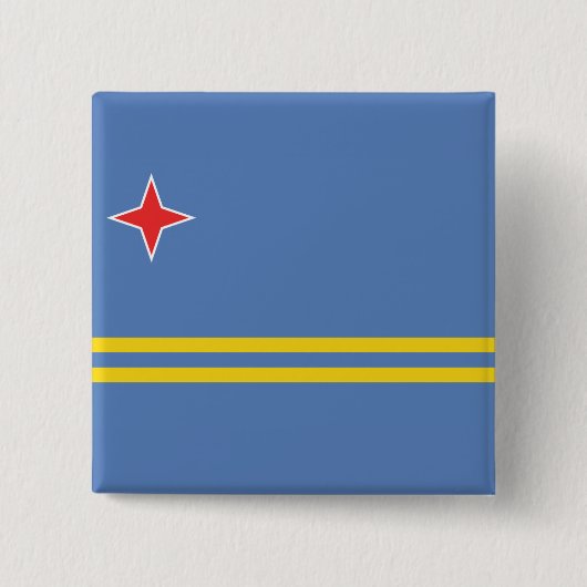 aruba vierkante button 5,1 cm (Voorkant)