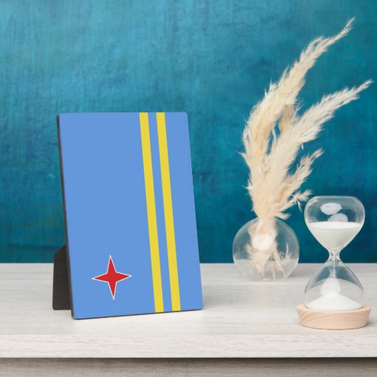 Aruba-vlag Fotoplaat (Zijkant)