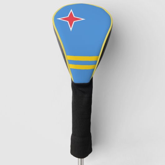 Aruba-vlag Golfheadcover (Voorkant)