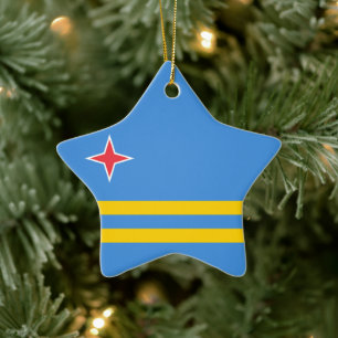 Aruba-vlag Keramisch Ornament