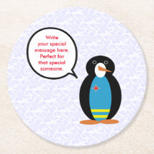 Aruba Vlag Vakantie Ms. Penguin aan het praten