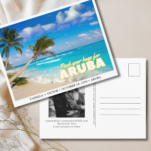 Aruba Wedding Island Save the Date Briefkaart