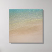 Aruba zandstrand blauwe oceaan canvas afdruk (Voorkant)