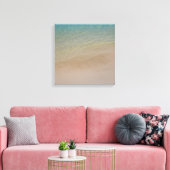 Aruba zandstrand blauwe oceaan canvas afdruk (Insitu (Woonkamer))