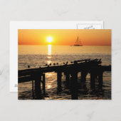 Aruba-zonsondergang Briefkaart (Voorkant / Achterkant)