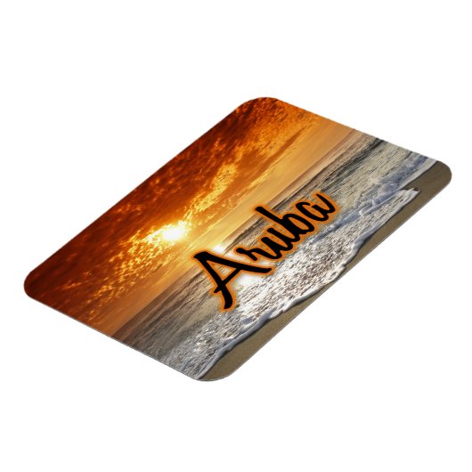 Aruba-zonsondergang Magneet (Linkerzijde)