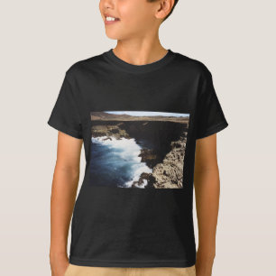 Arubaanse Oceaan Die Breekt Op De Rotsen T-shirt