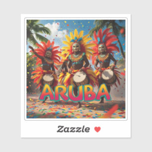 Arubaanse tijd om te vieren sticker