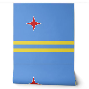 Arubaanse vlag behang