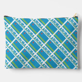 Arubaanse Vlag Getegeld Monogram Etui (Achterkant)
