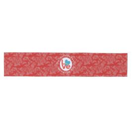 Arubaanse Vlag Hart Rode Liefde Medium Tafelloper