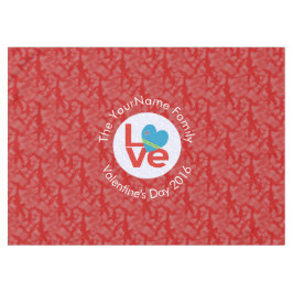 Arubaanse Vlag Hart Rode Liefde Tafelkleed