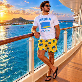 Arubaanse vlag t-shirt