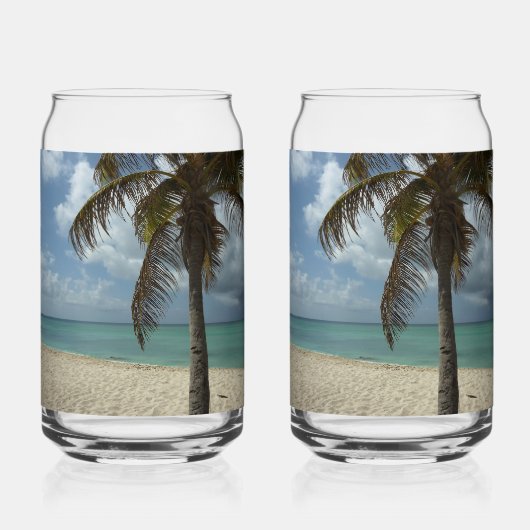 Aruban Beach I Beauful Natuur Scene Blikvorm Glas (Voorkant)