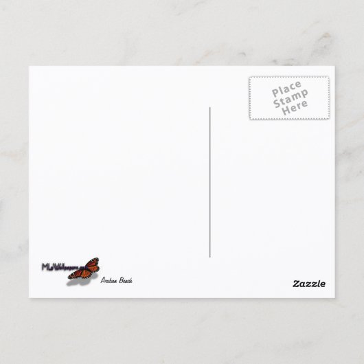 Aruban Beach I Beauful Natuur Scene Briefkaart (Achterkant)