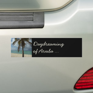Aruban Beach I Beauful Natuur Scene Bumpersticker