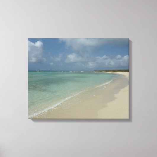Aruban Beach II Beauful Natuur Scene Canvas Afdruk (Voorkant)