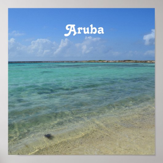 Aruban Beach Poster (Voorkant)