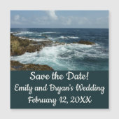Aruba's Rocky Coast and Blue Ocean Save the Date (Voorkant)