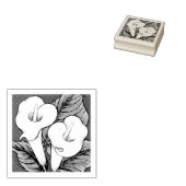 Arum Lilies Rubberstempel (Gestempeld)