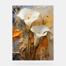 Arum Lily - Impasto Floral Acryl Bord