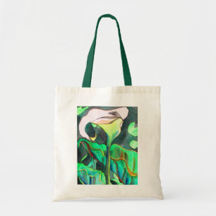 Arum Lily waterverf schilderbloem Tote Bag