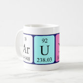 Arunas tasse de nom de table périodique (Devant gauche)