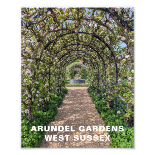 Arundel Gardens in de lente, West Sussex Foto Afdruk