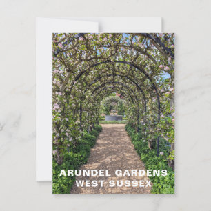 Arundel Gardens in de lente, West Sussex Foto Briefkaart