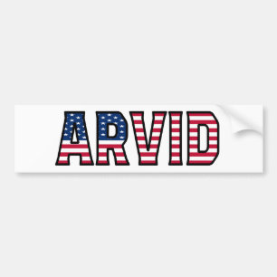 Arvid Nom Vorname USA Aufkleber Sticker Auto