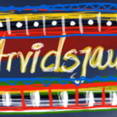 Arvidsjaur mugg med samiskt mönster mok