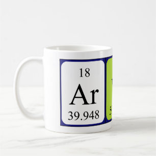 Arvin nom de table périodique mug
