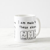Arvin nom de table périodique mug (Devant droit)