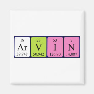 Arvin periodiek table name magnet magneet