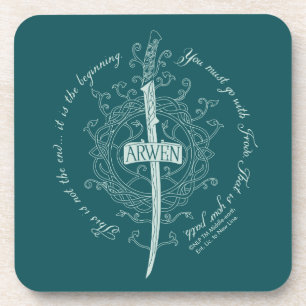 ARWEN™ Elfenzwaard Citaat Bier Onderzetter