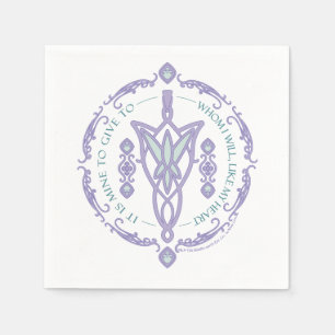 ARWEN™ Evenstar Citaat Grafiek Servet