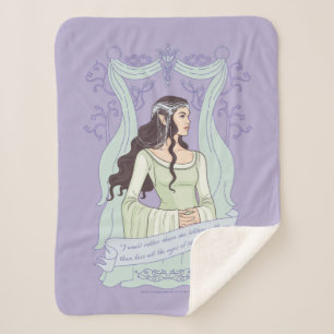 ARWEN™ "Samen één levensduur delen" Grafisch ontwe Sherpa Deken