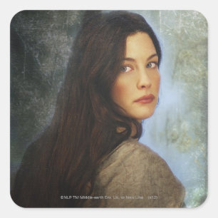 ARWEN™ terugdraaien Vierkante Sticker