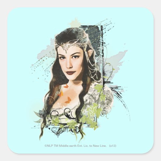ARWEN™ Vector Collage Vierkante Sticker (Voorkant)
