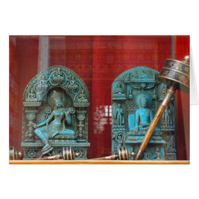 Arya Tara en Lord Buddha, Bodha, Nepal (Voorkant Horizontaal)